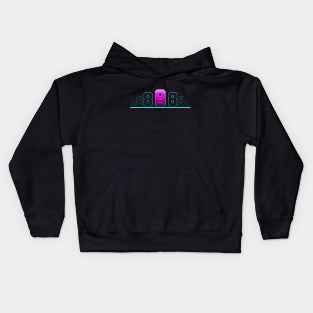 Number 8 Kids Hoodie by T-Shirts Zone